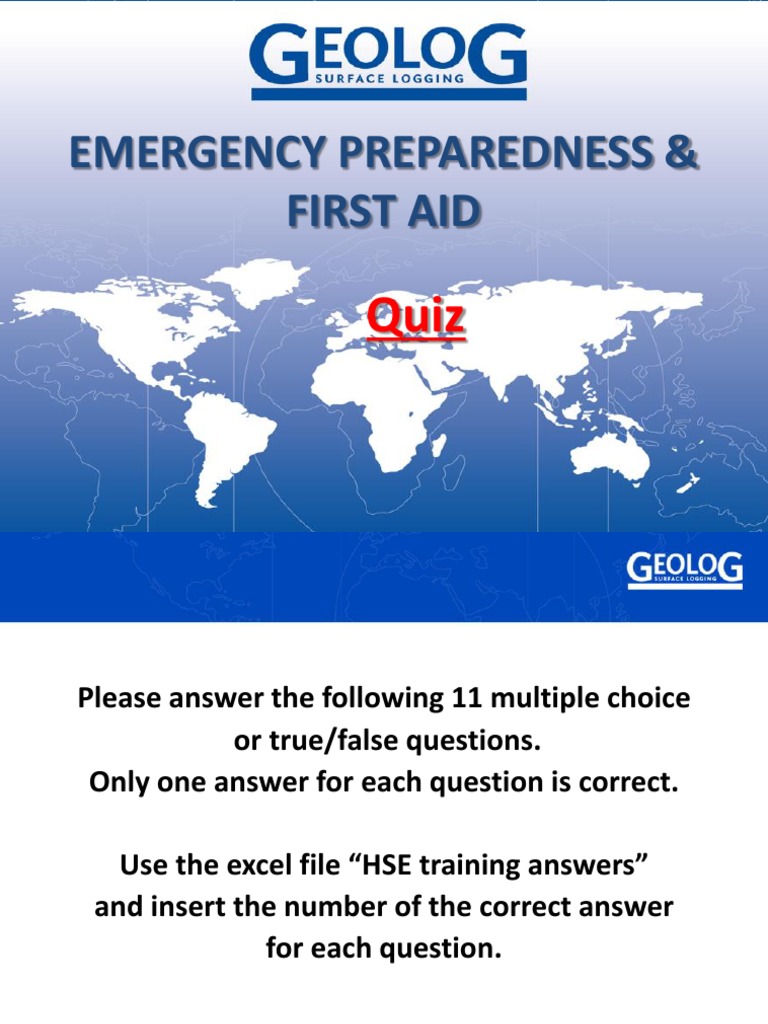 Mod12 Emergency First Aid Quiz PDF Emergency Medical Services Safety
