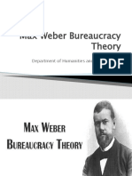 Max Weber Bureaucracy Theory Nitj