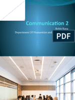Communication 2: Rohit Rana Department of Humanities and Management