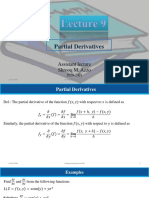 Partial Derivatives: Assistant Lecture Shrooq M. Azzo