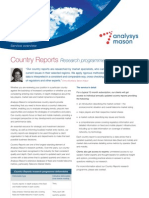 Analysys Mason Country Reports Data Sheet