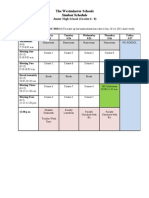 JH 2010-11 Schedule Final Week