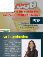 Assignment On Change in HR Policies Pre and Post COVID-19 Situation