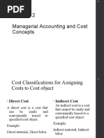 Chapter 2 Managerial Accounting and Cost Concepts