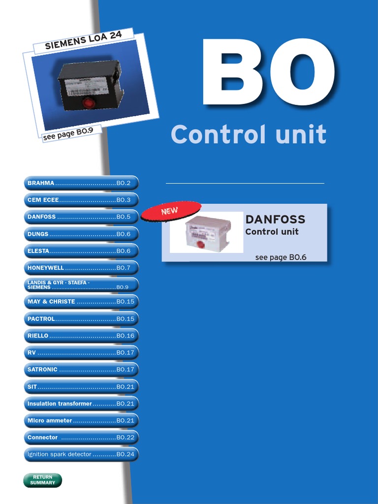 5BoControl Unit PDF PDF Combustion Relay