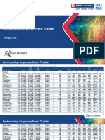 Forthcoming Corporate Event Tracker