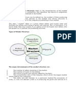 Definition: The Market Structure Refers To The Characteristics of The Market