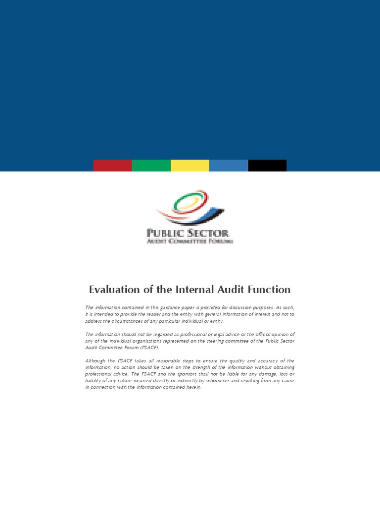 Internal Audit Evaluation Pdf – Fiche D’Évaluation Auditeur Interne – KFAI