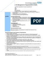 Guideline for Managing Low Potassium Levels in Adults