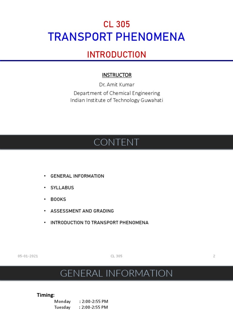 Lecture1 Introduction PDF | PDF | Transport Phenomena | Fluid Mechanics