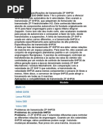 Problemas e especificações de transmissão ZF 6HP26
