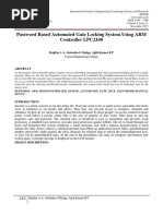 Password Based Automated Gate Locking System Using ARM Controller LPC2148