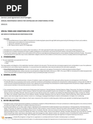GeM contract for ductable AC