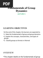 Fundamentals of Group Dynamics