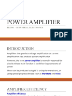 Industrial Power Amplifier Classes and Efficiency