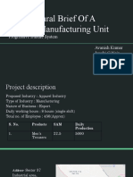 Trouser Manufacturing Unit Layout