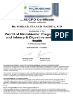DR Omkar Prasad Baidya Certificates