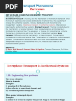 Transport Phenomena - MSC - Lecture 9