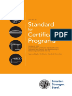 Standard Certification Programs: AISC 207-20