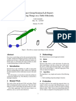 Project Report: Robot Efficiently Places Items on Tables