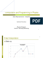 Computation and Programming in Physics - Data Representation / Graphics