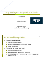 Programming and Computation in Physics - FTCS Method