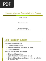 Programming and Computation in Physics - FTCS Method