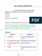 Lesson13-Subjectandpredi Cate: Exampl e