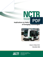 Implications To Public Transportation of Emerging Technologies