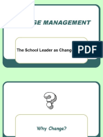 Change Management: The School Leader As Change Agent