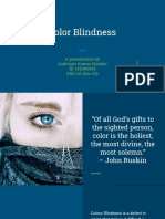 Color Blindness: A Presentation by Sudwipto Kumar Mondal ID: 1911891043 ENG 111 (Sec-03)