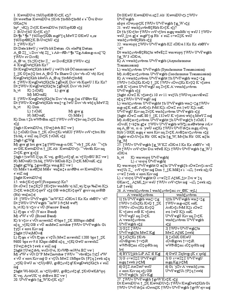 Ict 2nd Chapter Sheet | PDF | Computer Networking | Information And ...