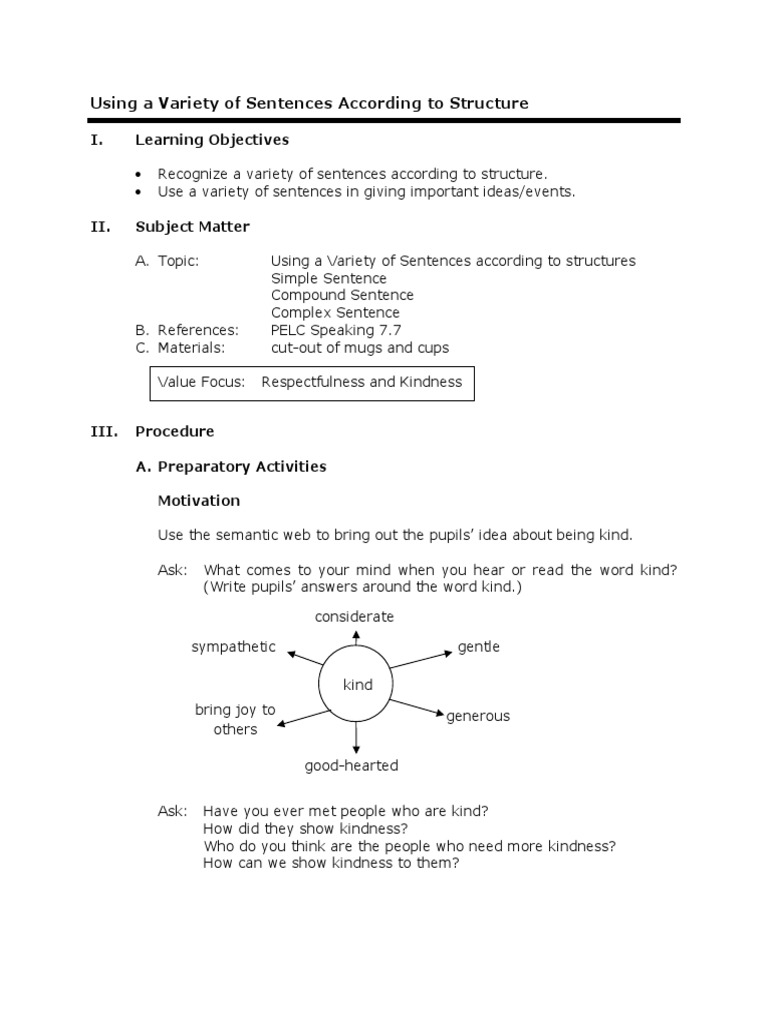 Using Varied Sentence Structures in Writing | PDF | Clause | Sentence ...