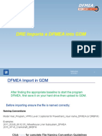 How To Import A DFMEA in GDM For Vehicle (For DFMEA Engineers)