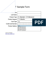 RAD PDF Sample Form Options