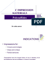 Lec 10 Elastic Impression Materials, Polysulfides