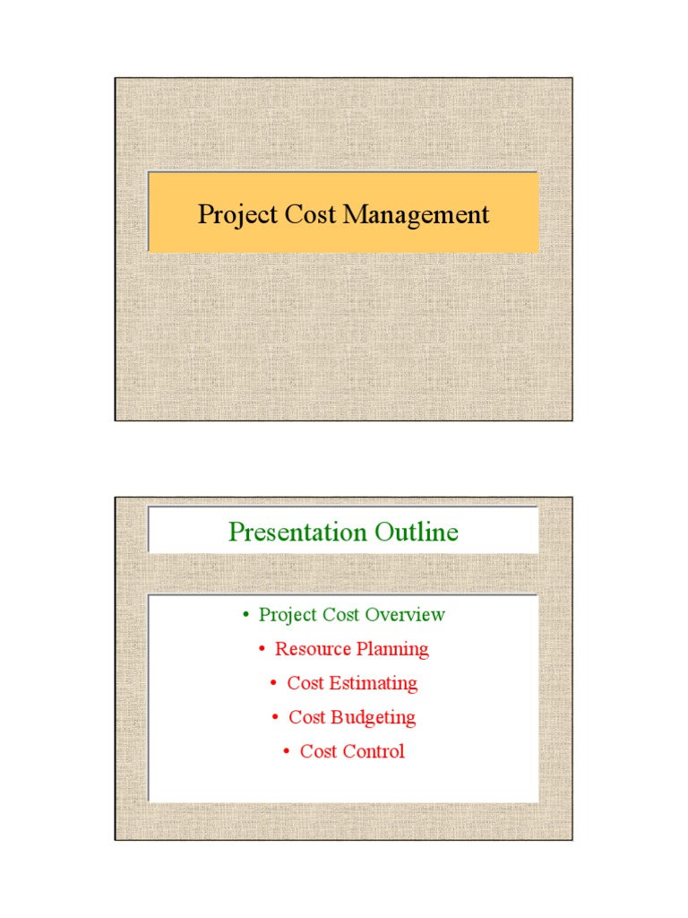 Project Cost Management Essentials | PDF | Business