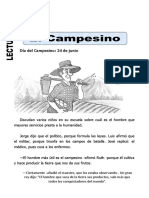 Ficha de El Campesino para Primaria