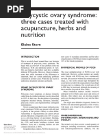 Polycystic Ovary Syndrome: Three Cases Treated With Acupuncture, Herbs and Nutrition PDF