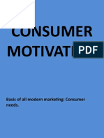 Consumer Motivation