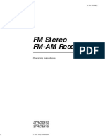 FM Stereo FM-AM Receiver: STR-DE975 STR-DE875
