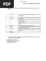 Section One: Fundamentals of Testing