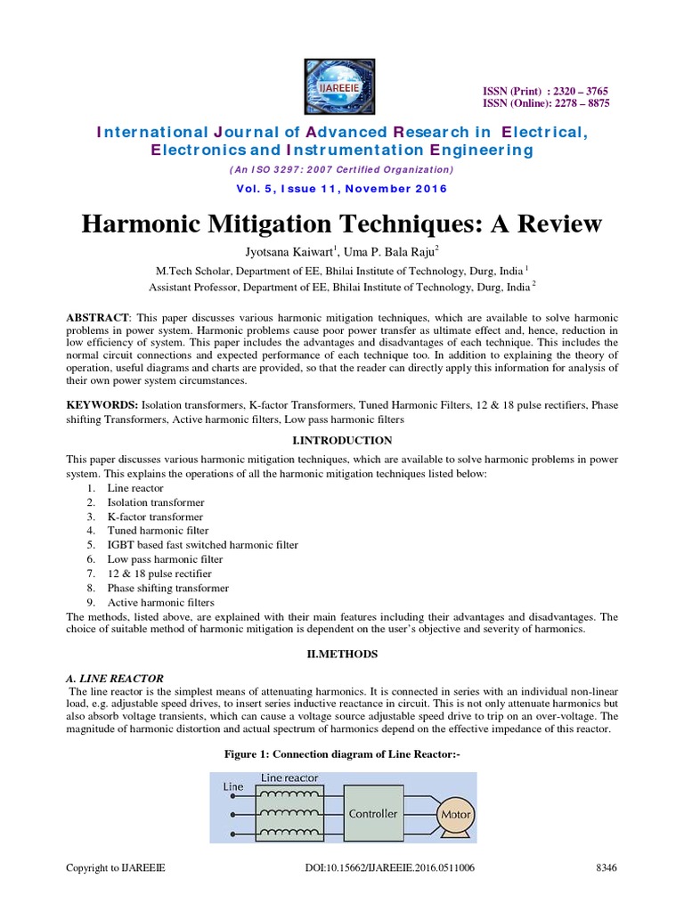 Harmonic Mitigation Techniques: A Review | PDF | Transformer | Rectifier
