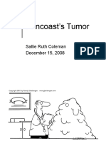 Pancoast's Tumor: Sallie Ruth Coleman December 15, 2008