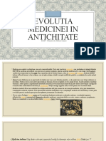 Evolutia Medicinei in Antichitate