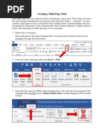 Creating A Multi-Page Table