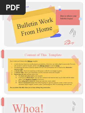 Bulletin Work From Home by Slidesgo.pptx