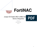 Fortinac: Juniper Ex Switch 802.1X-Mac-Authentication Device Integration