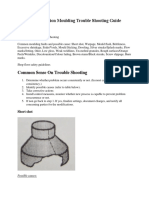 Basic Injection Moulding Trouble Shooting Guide