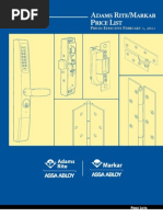 Download Adams Rite Price List 2011 by Security Lock Distributors SN49115718 doc pdf
